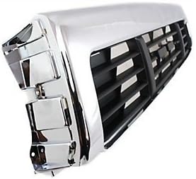 Miniatura 3 de Evan Fischer Kit de puerta de parrilla y faro delantero compatible con Toyota Pickup 1989-1991, carcasa cromada central 4WD con inserto negro