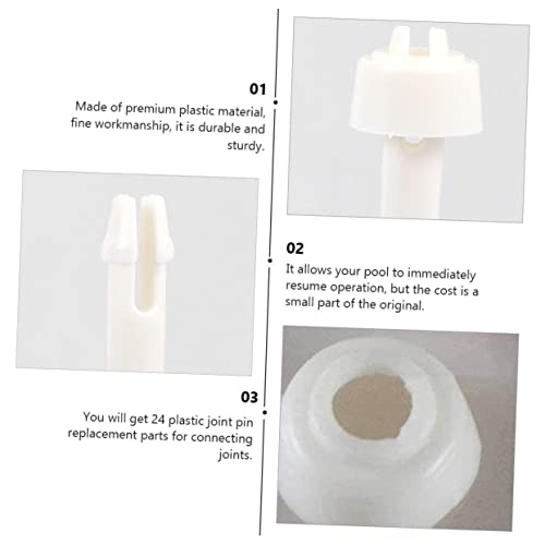 Balacoo 40 Peças pinos de sinuca piscina a moldura embolia conector quadro Acessórios abdômen branco