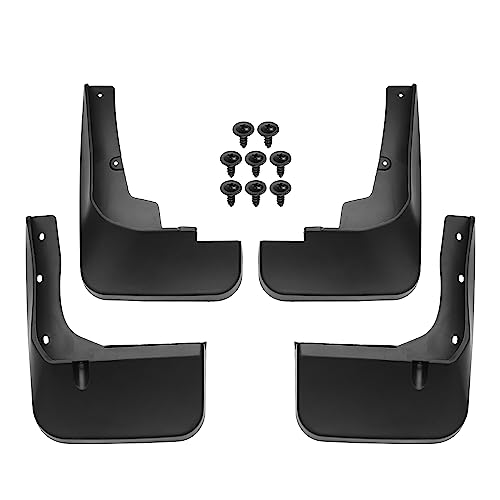 Image of ACROPIX Front and Rear Mud Flaps Splash Guards Fit for Toyota Highlander - Pack of 4 Black