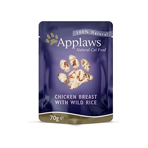 Applaws Comida Húmeda en Bolsitas, Pollo con Arroz Salvaje para Gatos Cover