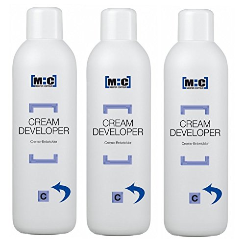 Meister Coiffeur Cream Developer C 6.0% 3 x 1000 ml H2O2 Cremeoxid von M:C