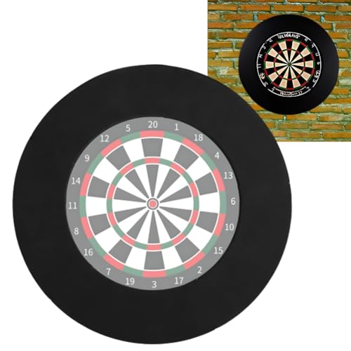Dart Board Surround Ring thk Protective Eva Wall Cover For Missed Throws Easy Assembly For Home&Outdoor Use Perfect Darts Accessory Prevent Wall Damage With The Wall Protector Plate. (Black2.5)