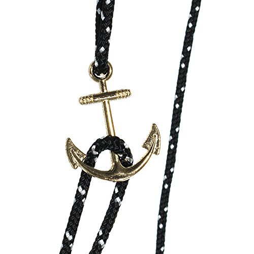 West Coast Paracord Pulseiras masculinas ajustáveis com âncora náutica e anzol - Disponível em uma v