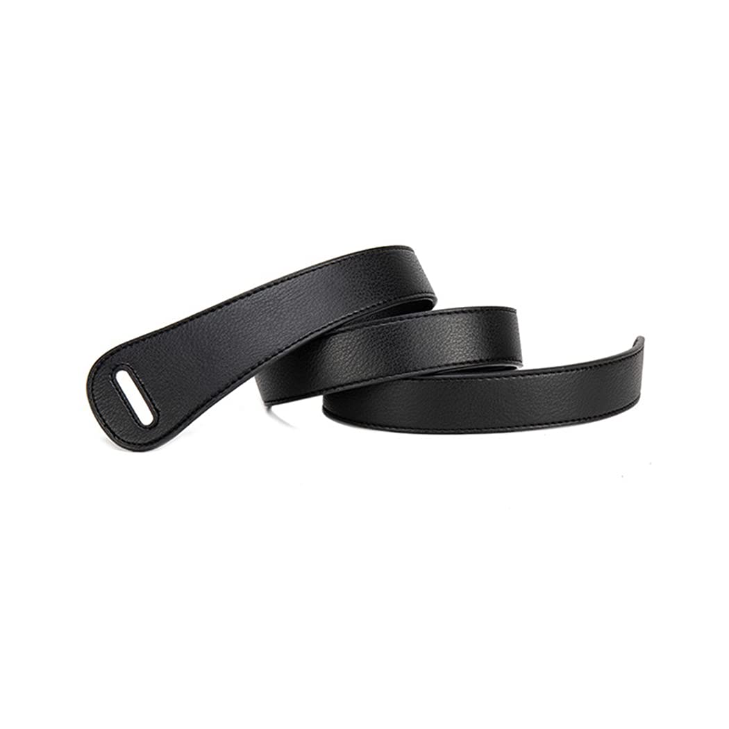 Damen-Taillengürtel Aus PU-Leder – Breit, Mit Bändchen Zum Binden – Retro-Style – Schwarz
