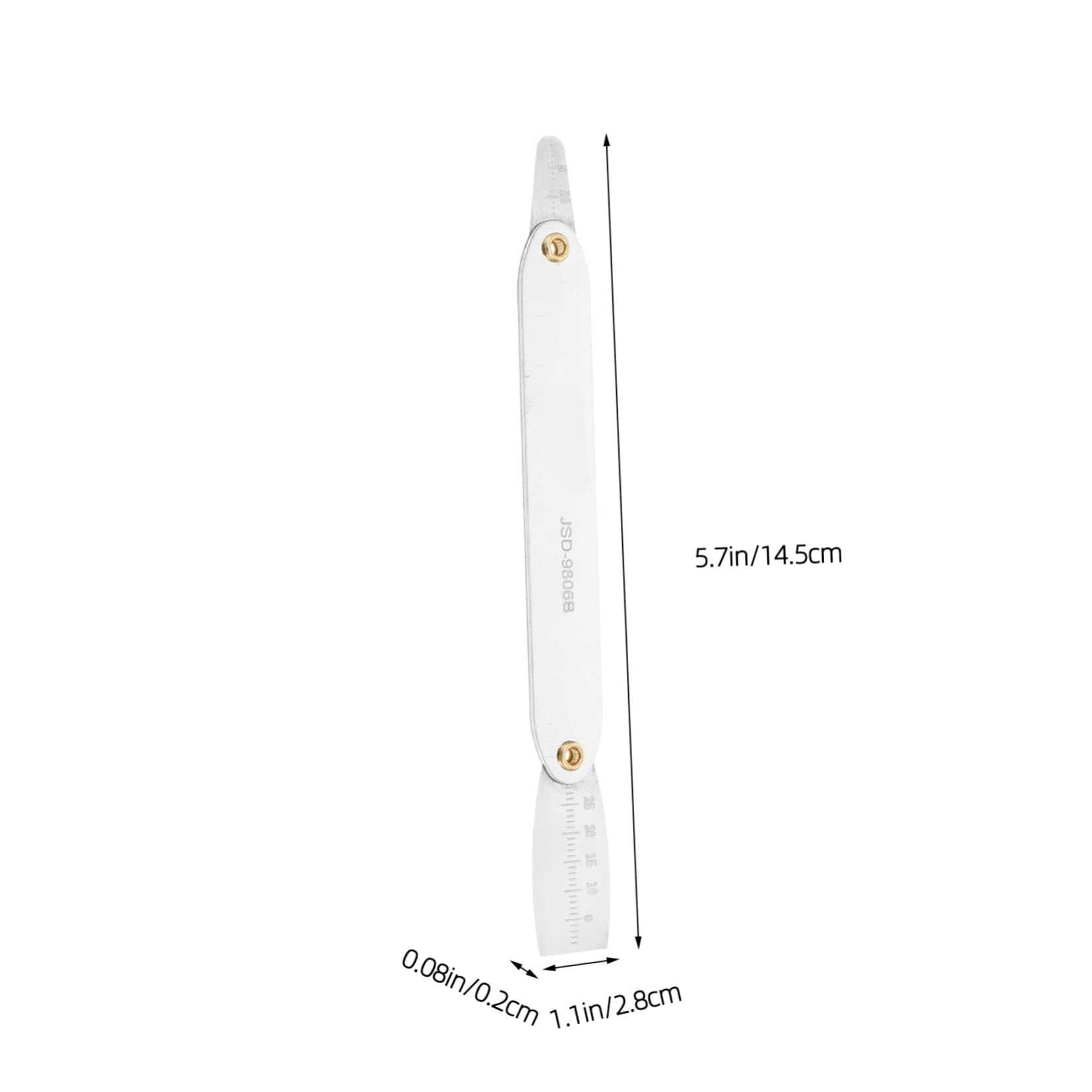 DIYEAH 2Pcs Metal Crowbar Tool for Mobile Professional Screen Disassemble Tool with Ruler for Curved Screen Disassembly Safe Efficient LCD Repair