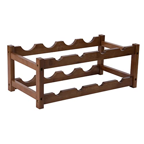 Soporte para botellas de vino FENOKD de madera de nogal miniatura 1