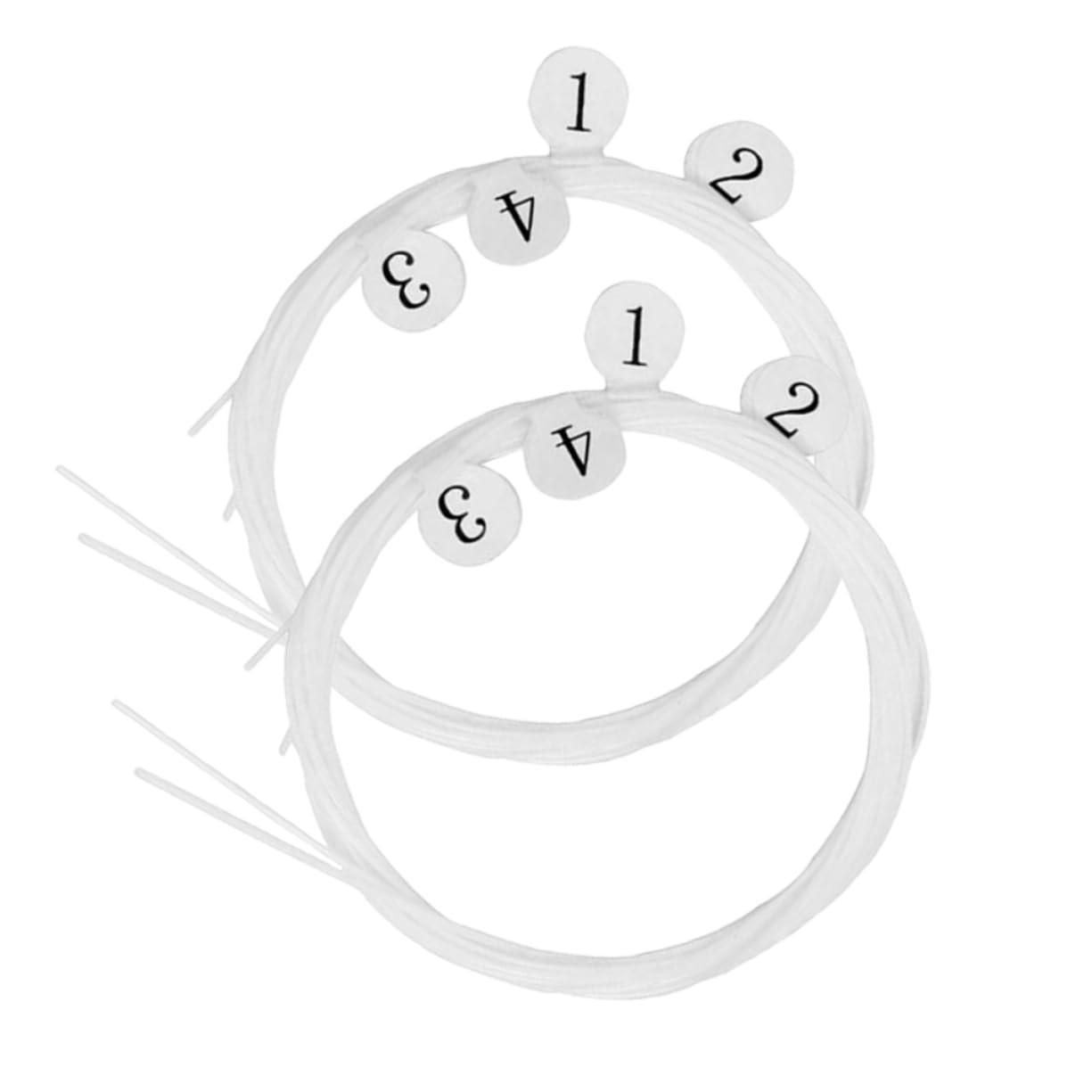 Toddmomy 8pcs String Set Nylon Ukulele String Set Durable Replacement Strings for Soprano Ukulele Bright Sound Music Style and Performers