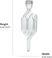 Vista 3 de 3 unidades. Airlock en forma de S con tapón Nº 6, juego de 3 (Bubble Airlock)