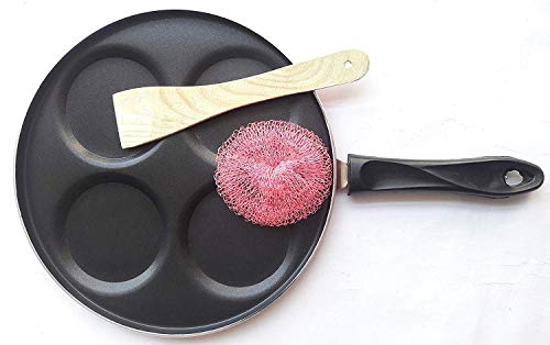 Uttapa tawa anti-adhésive à 4 cavités pour une cuisson saine sans attacher - 2
