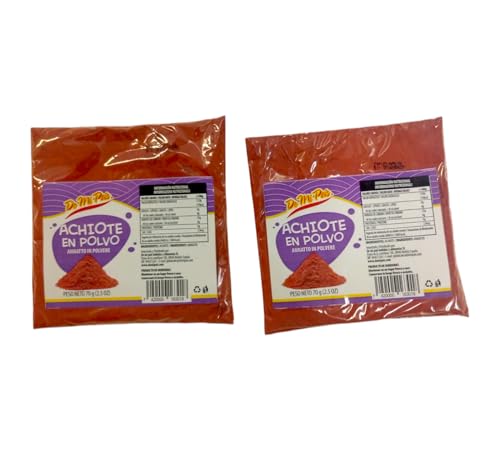 ACHIOTE EN POLVO - DE MI PAIS - ACHIOTE - PACK DE 2-70 G