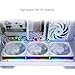 Thermalright TLM12QRW X3,Wireless Splicing Chassis Fan,Building Block Splicing,Infinity Mirror ARGB Lighting Effect,Reverse Fan Blade Design,New Power chip Module simplifies Wiring Management