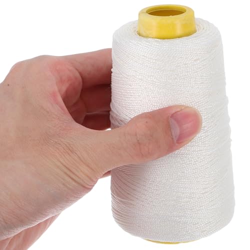 Hilo de costura de nailon resistente para cuero, lona y encuadernación, blanco, bobina de 300 m, para uso profesional manual y a máquina, para acolchado y manualidades miniatura 4