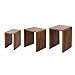 Produktbild GILDE 3er Set Beistelltisch Cali aus Holz - rechteckig - naturfarben - Höhe 50cm x Breite 44cm