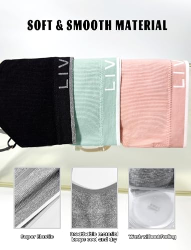 Girls Sports Bras, Breathable Adjustable Training Bras, Padded Everyday Bra Bralette,Crop Cami Tank Top (6-14)3