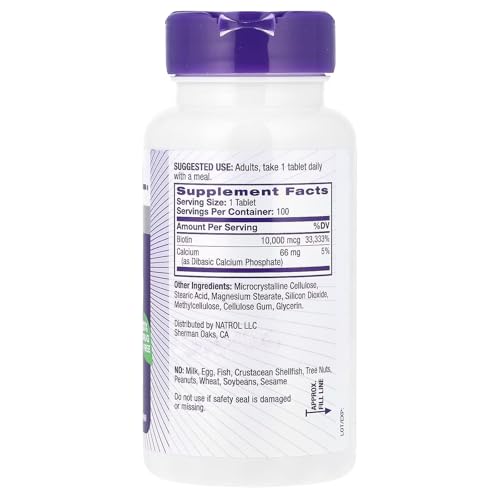 NATROL ビオチン 1mg 100錠