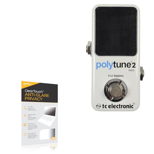 BoxWave Screen Protector Compatible with TC Electronic Polytune 2 Mini - ClearTouch Anti-Glare Privacy (2-Pack), Privacy Screen Protector Flexible Film Anti-Glare