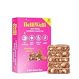 Belliwelli Soft Baked Probiotic Snack Bar | Gluten-Free, Dairy-Free, Vegan, & Low-FODMAP | Cinnamon Churro (8 Pack)