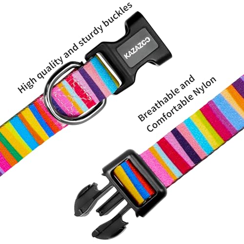 Collar para perro ajustable de nailon suave tamaño XS miniatura 5