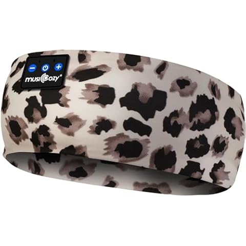 MUSICOZY Bluetooth 5.4 Headband Sleep Headphones, Wireless Music Sleeping Mask Headband with Earbuds for Sports, Travel, Yoga, Office, Ideal for Mom, Women, Teens Cover