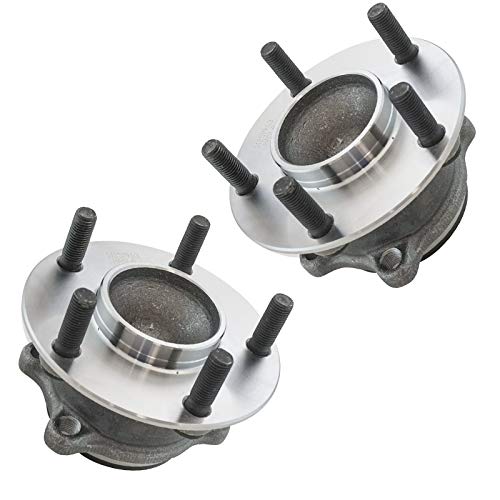 Image of TRQ Rear Left and Right Wheel Bearing and Hub Assembly Set 2 Piece Compatible with 2014-2021 Mazda 6 2013-2021 CX-5 Front Wheel Drive