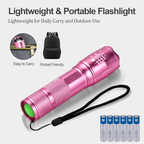 Image of Stocking Stuffers for Women Christmas Birthday Gifts Zoomable Flashlights