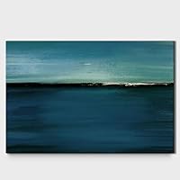 Canvas Wall Art Abstract Seascape Painting Canvas Prints Home Artwork Decoration for Living Room,Bedroom - 12x18 inches