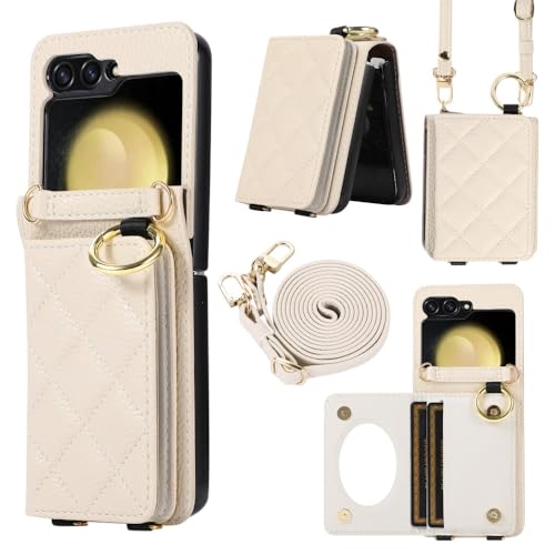 Marre de faire tomber votre téléphone ? Coque bandoulière Samsung Z Flip 5 avec anneau