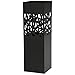 Produktbild DRW 991036 Schirmständer, quadratisch, Metallkabine, Schwarz, 15,5 x 15,5 x 49 cm, mit Haken für kleine Regenschirme, 15,5 x 15,5 x 49 cm