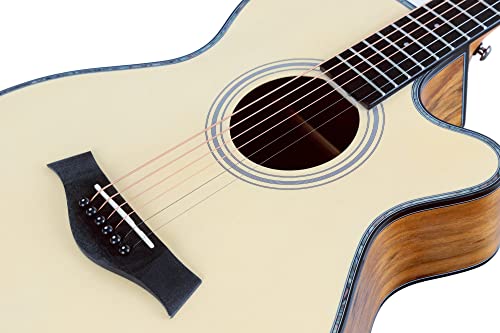 Rocktile WSC-100C NT Guitare acoustique folk, concert avec cutaway - Les Beatles, Paul McCartney, John Lennon, RIngo Starr, George Harrison Rocktile WSC-100C NT Guitare acoustique folk, concert avec cutaway – Image 7