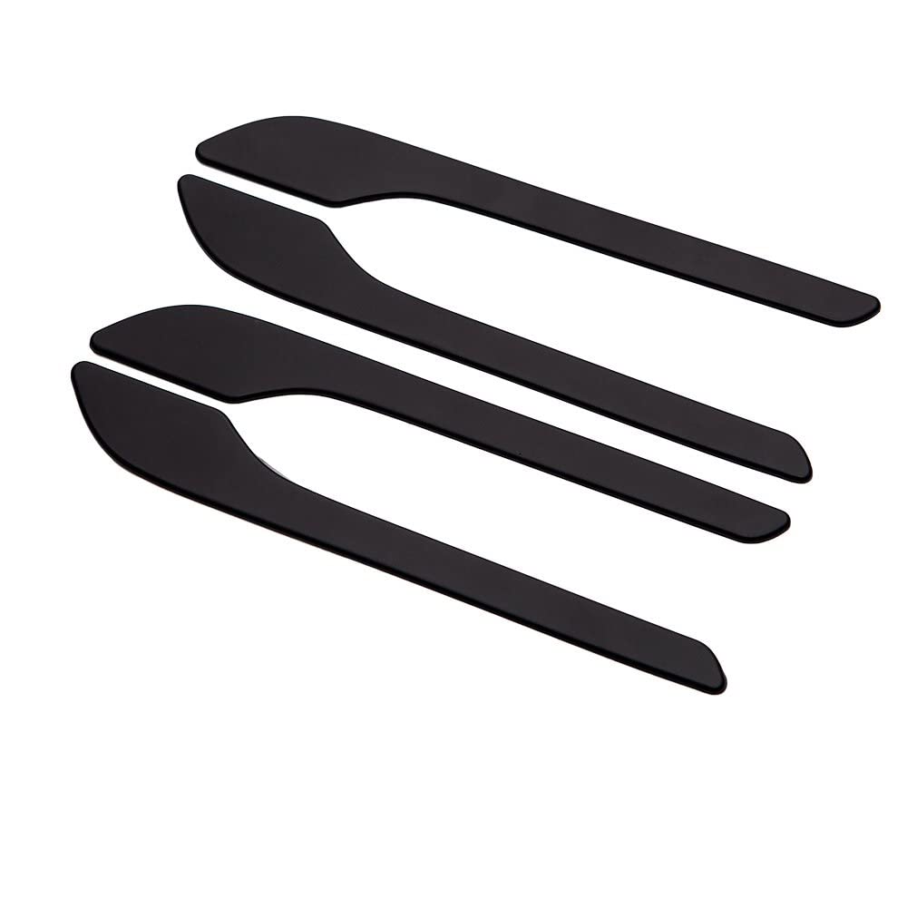Rinkteea One Color Exterior Car Door Handle For Model 3 2021 Y Accessories Door Cover Paste Carbon Fiber Abs 4Pcs/Set Car Handle(Matte Black-Abs)