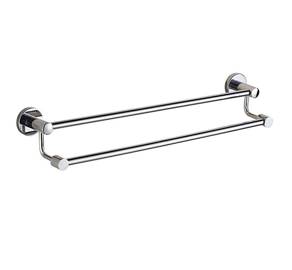 Porte-serviettes à double barre pour organiser la salle de bain et la cuisine en beauté