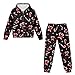 YECARYPOD Christmas Candy Cane Boys Girls Zip Up Hoodie and Sweatpant Set for Kids 2 Piece Outfits Pants Set Active Sweatsuit Fashion Tracksuit Long Sleeve Pullover Sweatshirt Jogger Pants