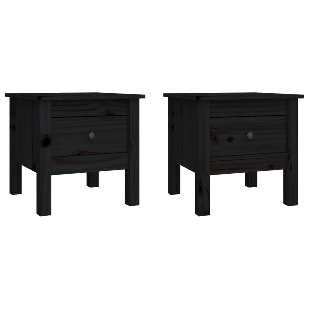 Mesa Auxiliar: Mesa Auxiliar de Madera Maciza de Pino, Consola para sofá, Adecuada para Dormitorio, Oficina y Sala de Estar (40x40x39cm)