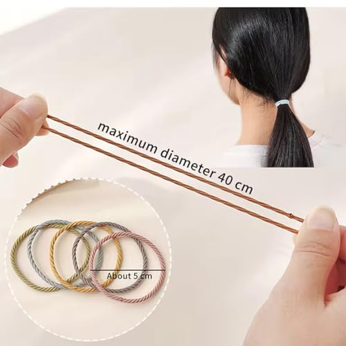 Image of GITGRNTH Soft Cotton Hair Ties for Women - No Damage Elastic Hair Bands - Durable Rubber Band for Women - Ideal Ponytail Holders - Comfortable Hair Accessories - Gentle on All Hair Types - Perfect for Thick and Thin Hair - Scrunches for Women - Kids Hair Rubber Band