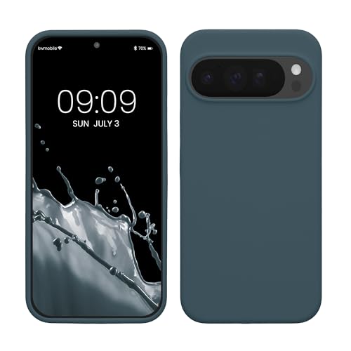 kwmobile Case Compatible with Google Pixel 10 Pro XL Case - TPU Silicone Phone Cover with Soft Finish - Dark Slate