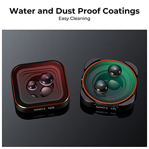 Image of K&F CONCEPT 6 Pack ND CPL Filter Set for GoPro Hero 13 /12 /11 /10 /9 Black | 6 Pack CPL ND8 ND16 ND32 ND64 ND1000 Neutral Density Polarizer HD Optical Glass Action Camera Accessories, FG011