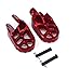 Billet MX Wide Foot Pegs Pedals Rests - For CR80 96-05 XR250 XR400 96-05 XR350R 83-84 XR600R 89-00 XR650L 96-16 XR650R 00-05 Red