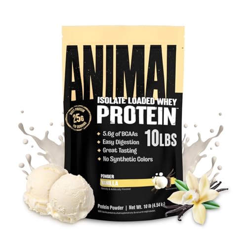 Image of Animal Whey Isolate Protein Powder, 25G High Protein | Vanilla 10LB