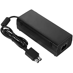 Valor Cargador Xbox 360 Cargador compatible con Microsoft Xbox 360 Slim, Negro