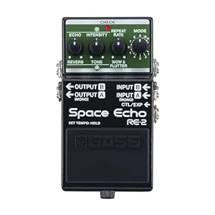 Tape Delay Spring Reverb Effects Pedal with Stereo Signal Patch Foot Switch/Expression Pedal Input Tap Tempo
