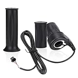 🚲Match 22.5mm Handlebar: Our ebike twitch throttle can match 22.5mm handlebar and can be installed on electric bike and scooter, electrocar, etc 🚲Steady & Sensitive: Providing steady and sensitive control of speed, working well on the right side of h...