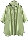 ANYOO Impermeabile Poncho Mantella Pioggia Donna Leggero e Portatile Impermeabile con Cappuccio, Ideale per Campeggio all'aperto Escursionismo Sopravvivenza