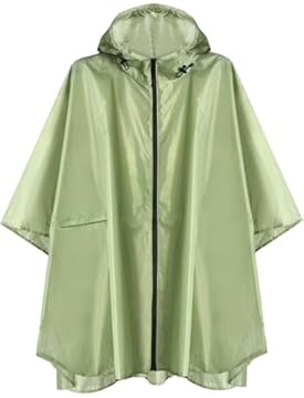 ANYOO Impermeabile Poncho Mantella Pioggia Donna Leggero e Portatile Impermeabile con Cappuccio, Ideale per Campeggio all'aperto Escursionismo Sopravvivenza