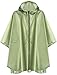 Produktbild ANYOO Wasserdicht Radfahren Regen Poncho Portable Leichte Regenjacke Mit Kapuze Fahrrad Fahrrad Compact Regen Cape Wiederverwendbare Unisex für Backpacking Camping Outdoors,Grün,Einheitsgröße