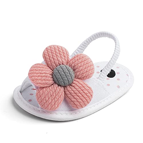 Baby Girls Flower Shoes Soft Sole Shoes Toddler Non Slip Shoes Sandals Leisure Baby Shoes for Indoor