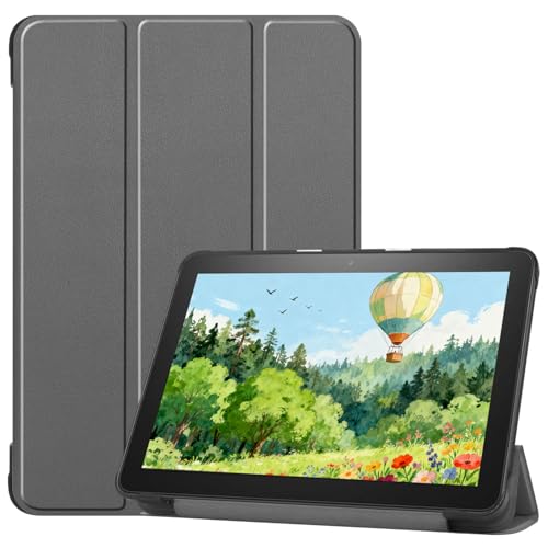 Snowwicase Case Fits 8 inch Tablet (8”12th/10th Generation, 2024/2022/2020 Release), [Sleep/Wake] Ultra Light Slim Fit Cover.Incompatible with iPad Samsung TCL 8 inch Tablet. (Grey)