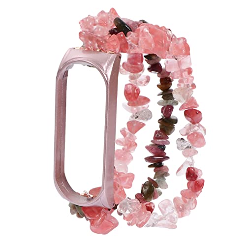 NUOBESTY 1pc Decorative Agate Watch Strap Creative Crystal Wristband for Jewelry-inspired Rough Band Comfortable and Stylish Accessory for Any Occasion