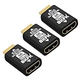 BKFK HDMI EDID Emulator Passthrough Display Adapter - Default Resolution-Dummy Plug Headless Ghost for HD MI Switches/Extender/AV Receiver/Video Splitter (4K-3840X2160@120Hz-3P)
