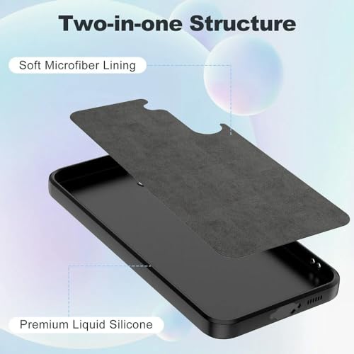 Image of Back Cover for Samsung Galaxy S23 FE 5G | Full Camera Protection | Premium Liquid Silicon Case | Flexible Bumper Case for Samsung Galaxy S23 FE 5G (Black)