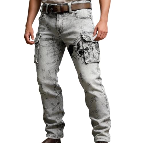 Dasongff - Pantalones de trabajo para hombre vikingos (mitología), diseño de norse, gráfico, pantalones de carga, estiramiento, cintura elástica, pantalones de senderismo al aire libre, resistentes al